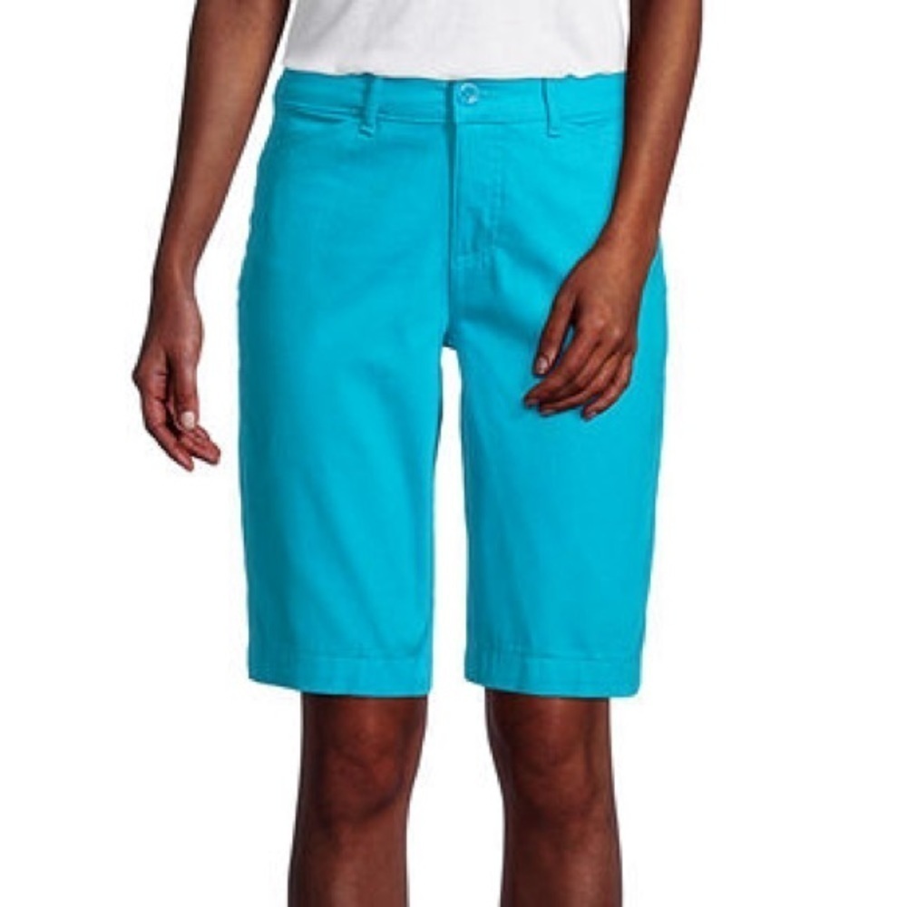 Bag260. NWT St. John's Bay Mid Rise Secretly Slender 11 1/2" Bermuda Shorts